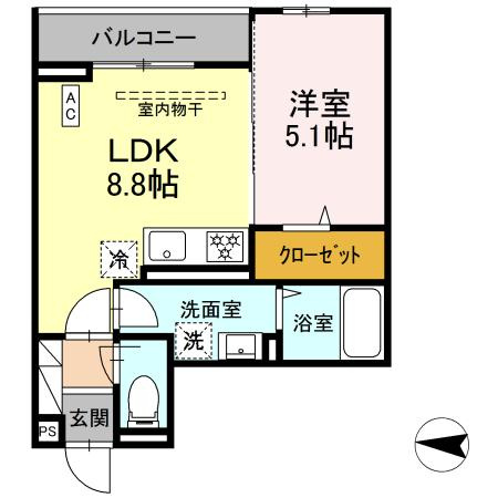 レ・プリュームの間取り