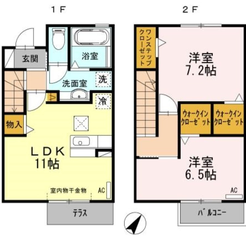 Ｗｉｎｇ小豆坂の間取り