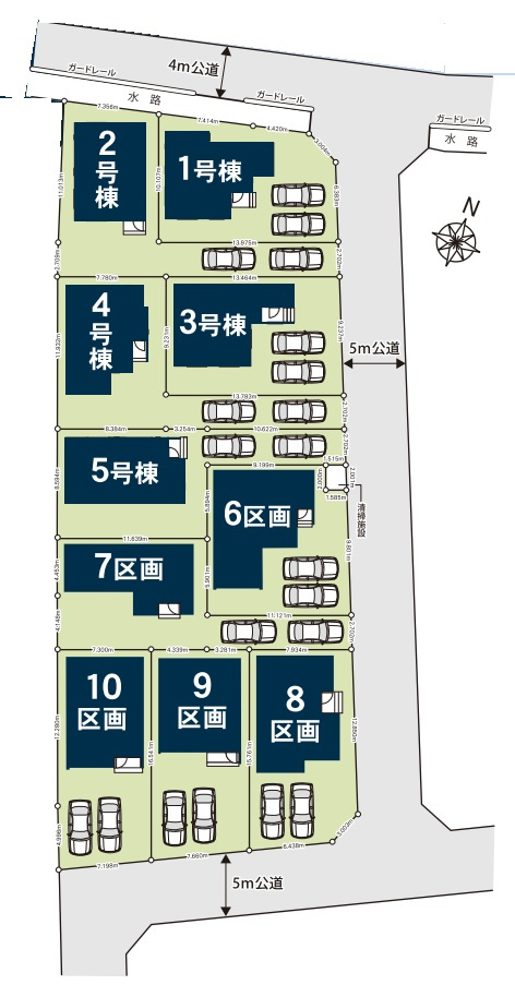 【6号棟　区画図】