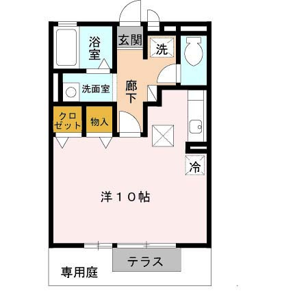 セジュール築地の間取り
