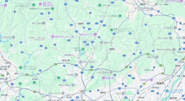 豊野郡豊能町ときわ台　新築一戸建ての地図