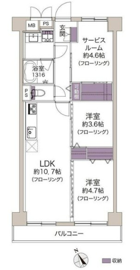 【間取り】 | グリーンキャピタル門前仲町