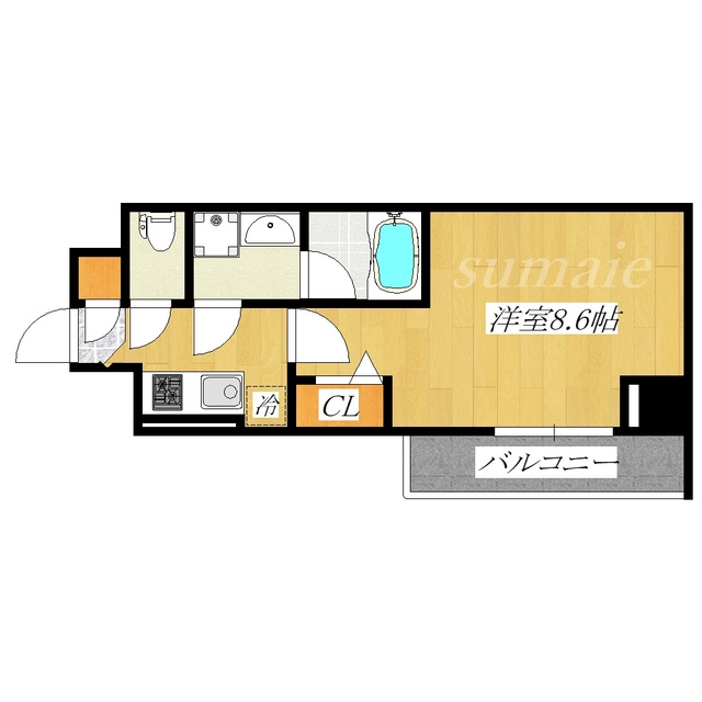 ＤＩＰＳ東十条の間取り|フローリングのお部屋です♪