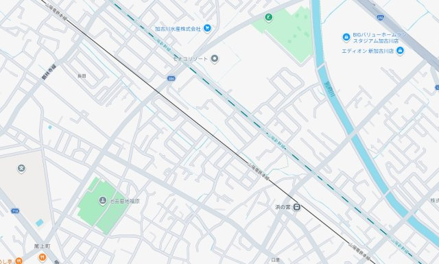 加古川市尾上町口里　　山陽電鉄「浜の宮駅」徒歩6分の地図