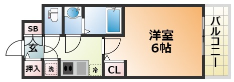 レジュールアッシュ神戸ハーバーランドの間取り