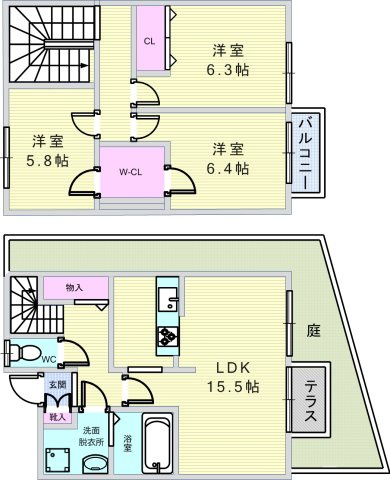 エル・セレーノ豊中本町の間取り