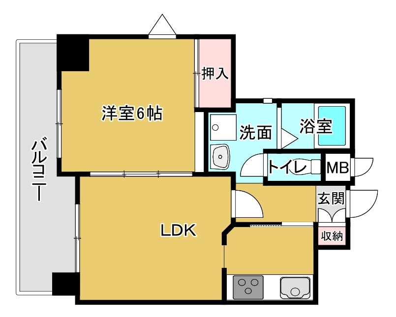 クリーンピア南大路時計台の間取り