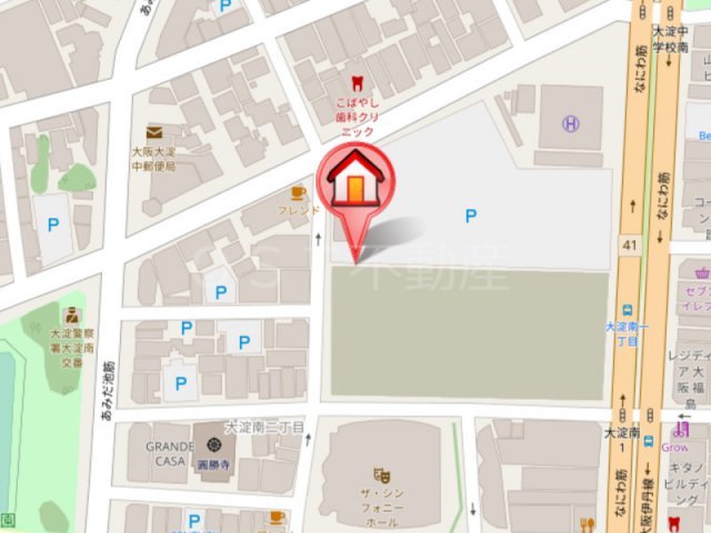 グランドメゾン新梅田タワー THE CLUB RESIDENCEの地図