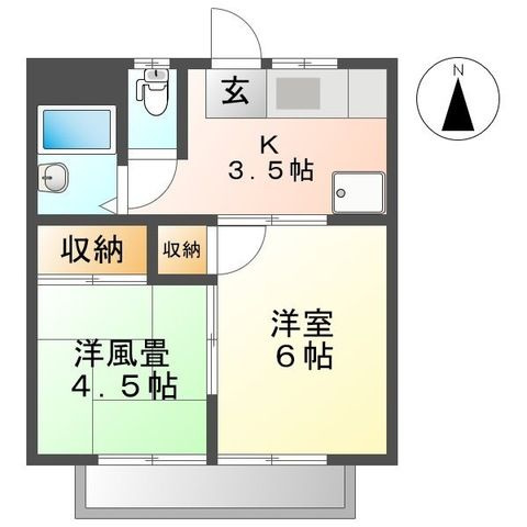 グリーンハイツの間取り