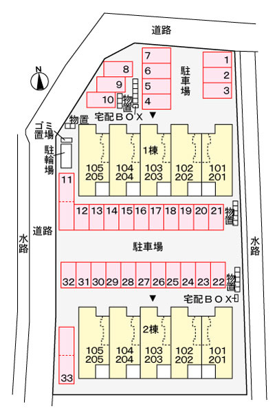 ベレタ　Ｂの区画図