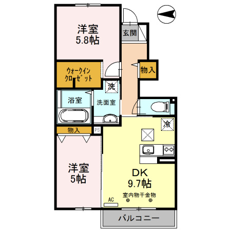 【間取り】 | パークハイム巽南