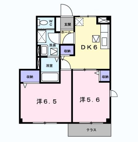キャピタルＴ・Ｔ　Ａの間取り