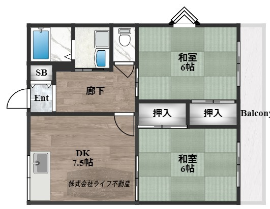 アイケイハイツ高井田B棟
