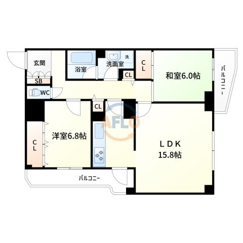 グランツ新大阪の間取り|間取り