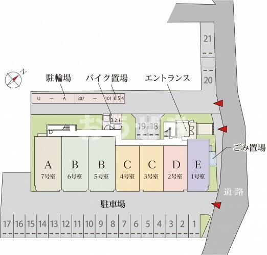 トトローネの区画図