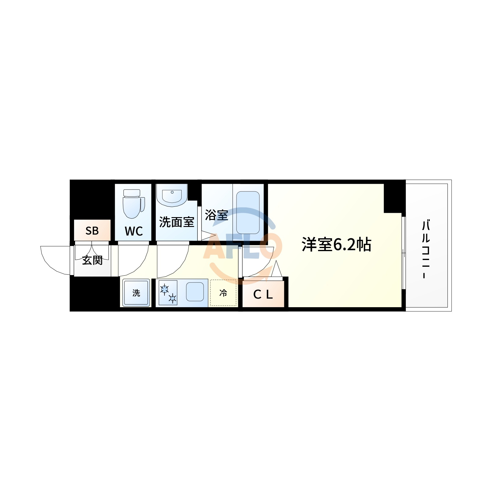 スプランディッド新大阪ウエストの間取り|スプランディッド新大阪WEST　間取り