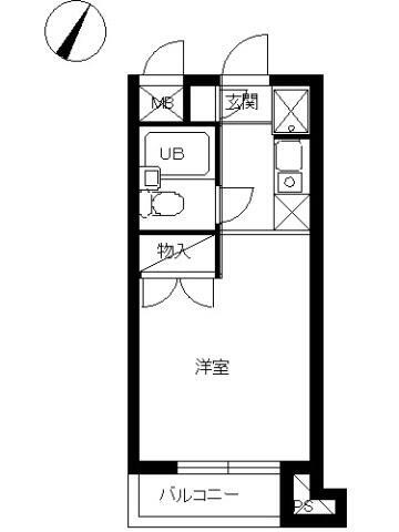 【間取り】 | スカイコート蒲田第５ | 間取図