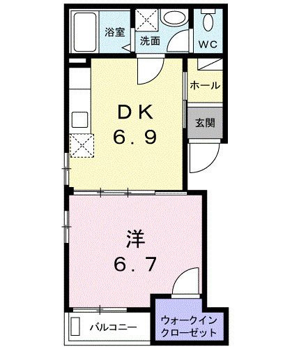 フランメゾンＫの間取り