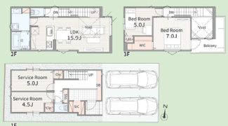 【間取り】 | 名古屋市瑞穂区雁道町2丁目5【仲介手数料無料】新築一戸建て