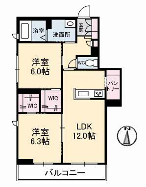 グレースセゾン　樹 の間取り