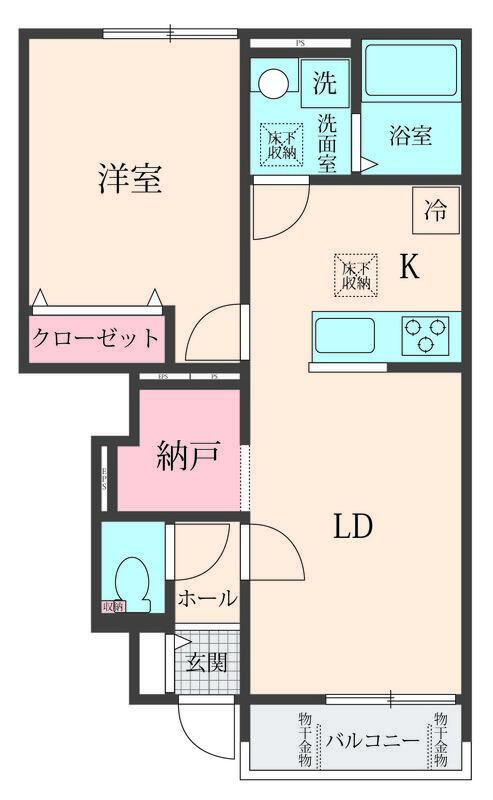 ☆1LDK間取り図☆