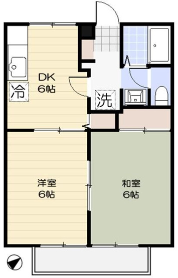 【間取り】 | ディアコート大蔵(ディアコートオオクラ)