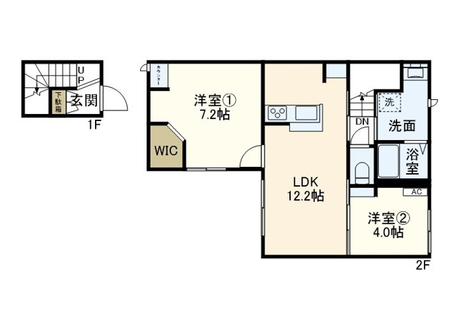 【間取り】 | メゾンコリーヌ | 2LDKの間取りです！