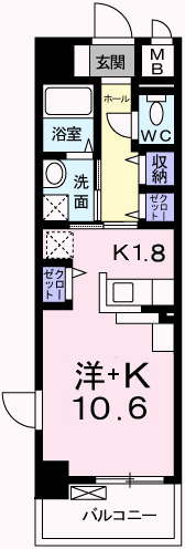 カーサ　イーグレットの間取り