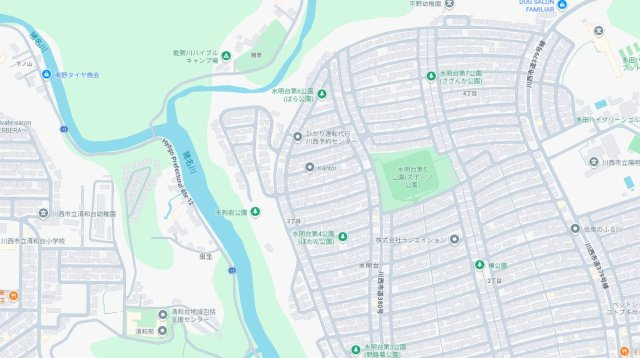 ■川西市水明台　第1期　新築一戸建ての地図