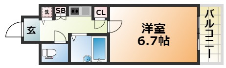 ロイヤルヒル神戸三ノ宮Ⅱの間取り
