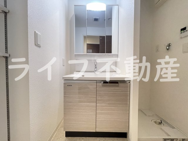 クレシア布施の独立洗面台|独立洗面台、朝の身支度には欠かせません