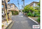 大田区南馬込３丁目建築条件付き売地の前面道路含む現地写真