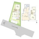 大田区南馬込３丁目建築条件付き売地の土地図＋建物プラン例|土地価格：7774万円　土地面積：96.07㎡　参考プラン：4LDK　建物価格：2206万円　建物面積：114.4㎡