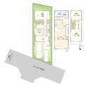 大田区南馬込３丁目建築条件付き売地の土地図＋建物プラン例|土地価格：9254万円　土地面積：90.99㎡　参考プラン：3SLDK　建物価格：2226万円　建物面積：121.9㎡