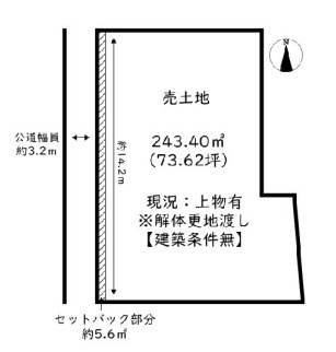 姫路市林田町口佐見の売地の土地図
