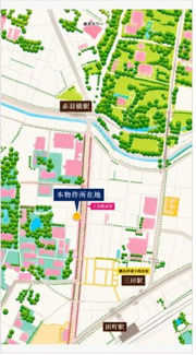 【地図】 | 港区三田二丁目売地