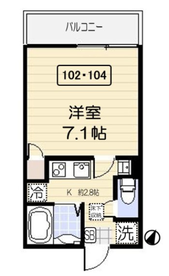 アクティ氷川台の間取り