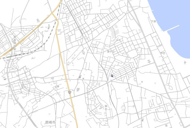 茨城県鹿嶋市旭ケ丘　一棟アパートの地図