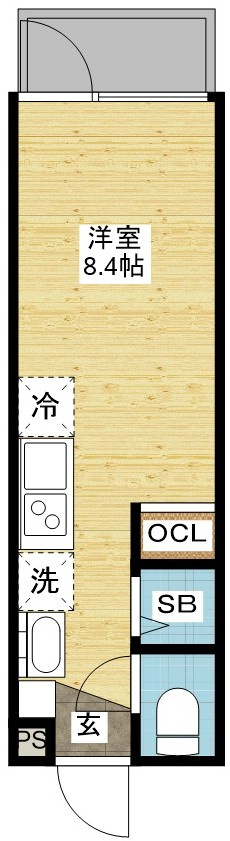 デ・クメール赤迫の間取り