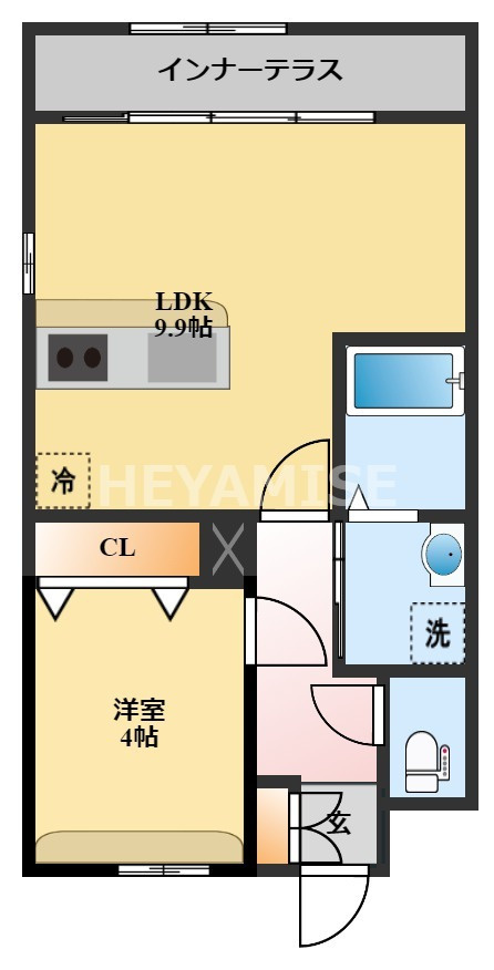 グランドソレイユ栄田の間取り