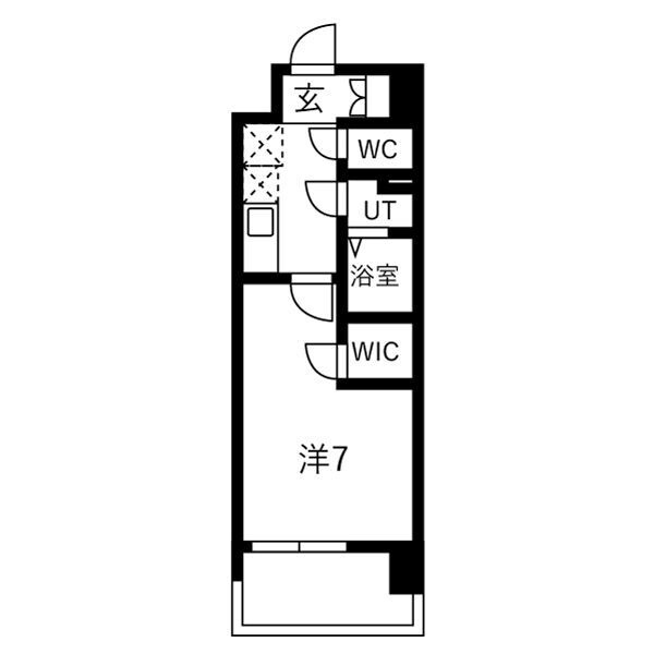 メルディア大阪EASTワールドアイの間取り
