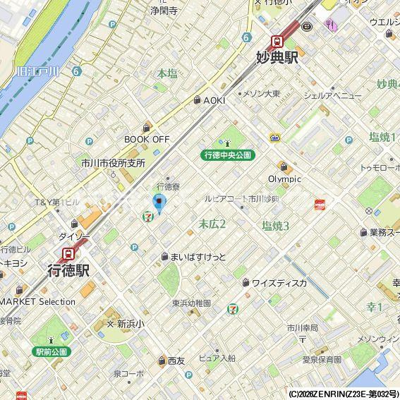ストーリア市川行徳の地図