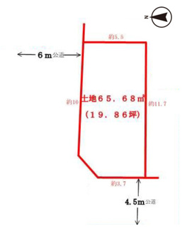【土地図】 | 高槻市高西町　売土地