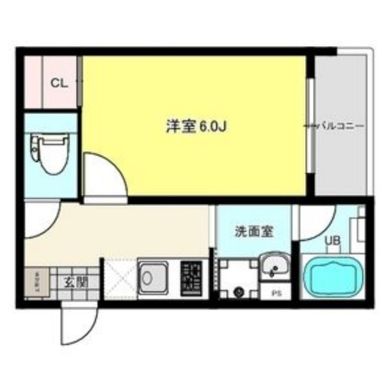 明石市大観町のアパートの間取り