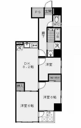 アーバンライトの間取り|間取りです。