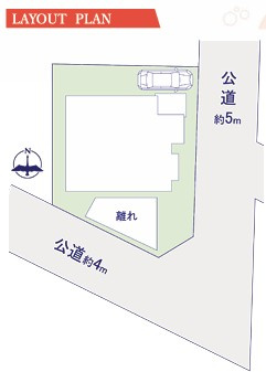 【中古】蓮田市駒崎中古住宅の区画図