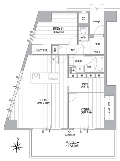 【間取り】 | サンメゾン中野