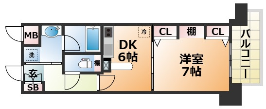 インペリアル新神戸の間取り