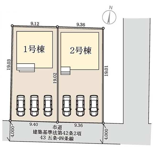 小城市三日月町第二の区画図