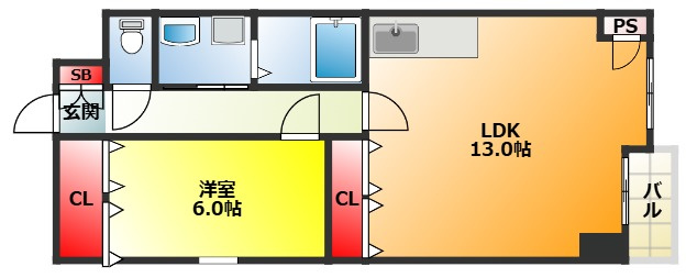【間取り】 | クラウンハイム豊新